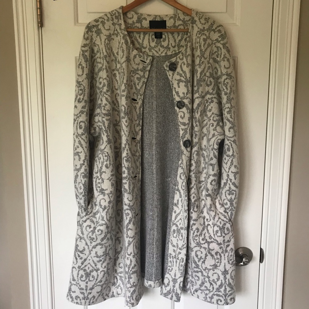 Cynthia Rowley Collarless Wool-blend Spring Coat